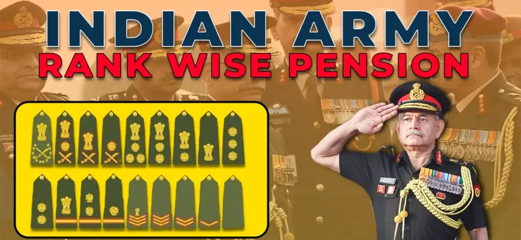 Indian Army Rank Wise Pension: Updated Pension Structure & Benefits