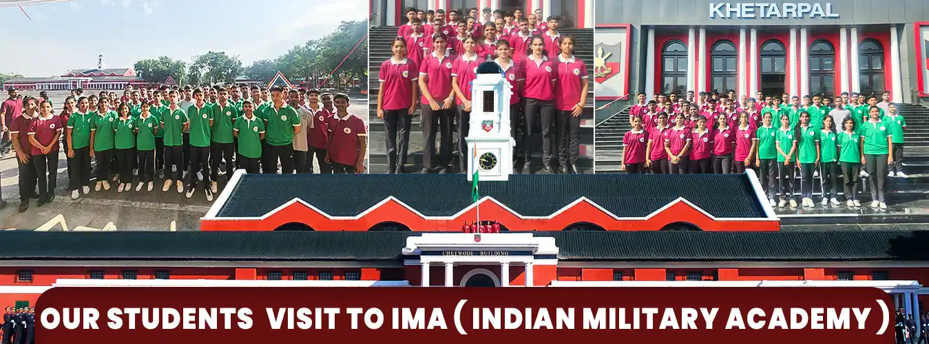 Indian Defence Institute the best NDA Coaching in Dehradun's students visit to IMA (Indian Military Academy)