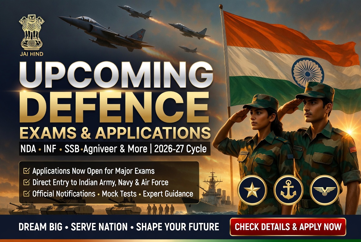 Upcoming Defence Exams and Applications