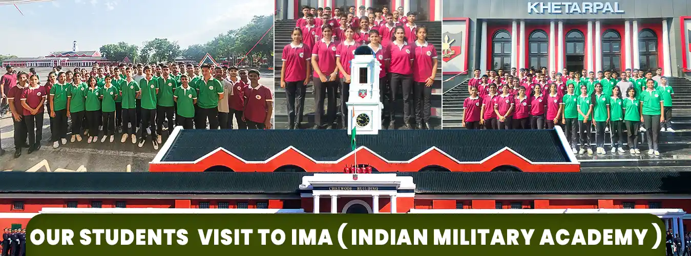 Indian Defence Institute the best NDA Coaching in Dehradun's students visit to IMA (Indian Military Academy)