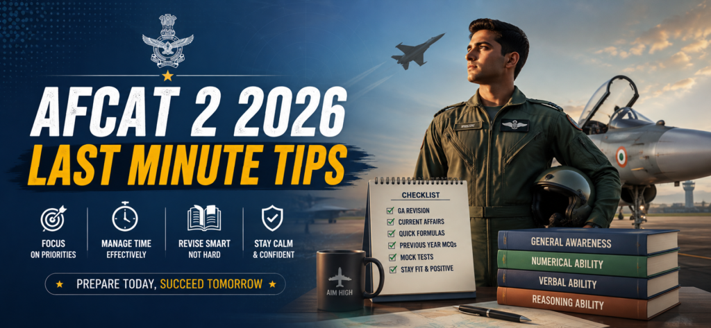 AFCAT 2 2026 last minute tips